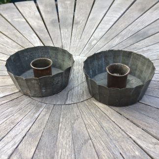 Metal lysestager, 2 stk
